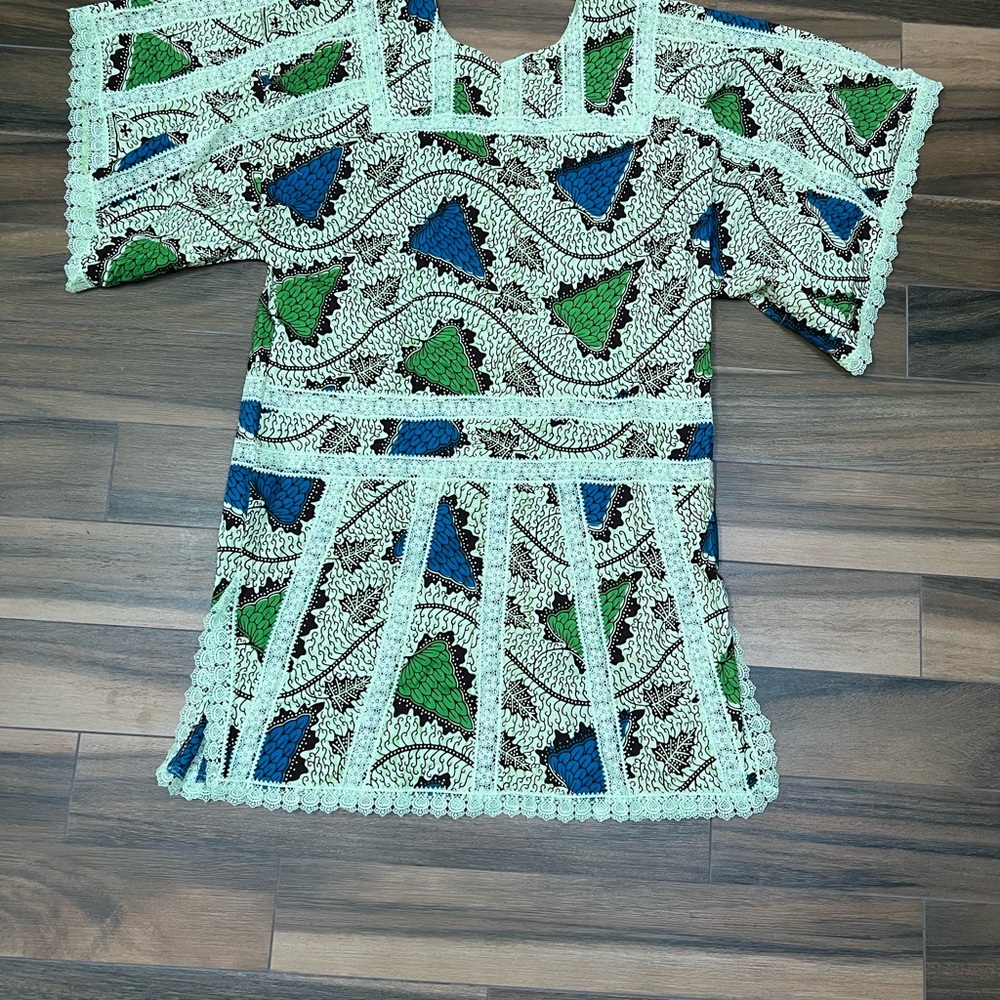 Handmade West African Colorful Patterned Dress